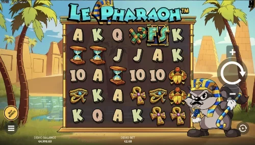 Le Pharaoh Screenshot - Epic Bonus Rainbow Over the Pyramids